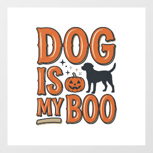 Autocollant Pour Fenêtre Chien Vintage Est Mon Boo Halloween Conception de