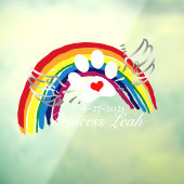 Autocollant Pour Fenêtre Chiens de pont arc-en-ciel personnalisés (Feuille 3)