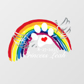 Autocollant Pour Fenêtre Chiens de pont arc-en-ciel personnalisés (Feuille)