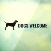 Autocollant Pour Fenêtre Chiens Welcome Decal, Animaux Welcome Sticker (Feuille 3)
