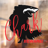 Autocollant Pour Fenêtre Chihuahua + Requin = Chark - ATTENTION ! (Feuille 2)