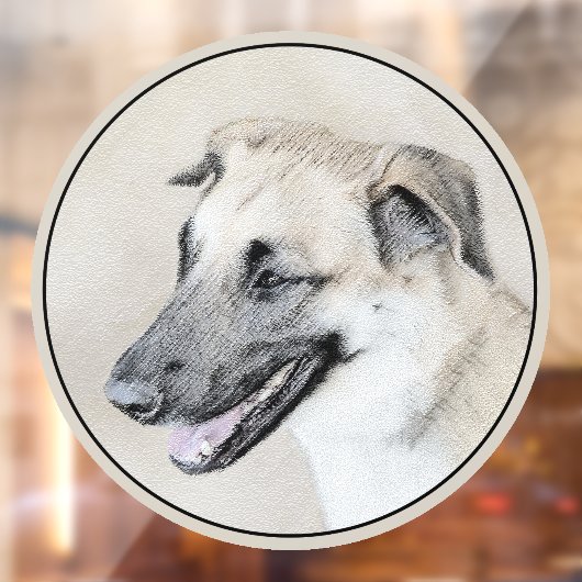 Autocollant Pour Fenêtre Chinook (oreilles d'hélicoptère) Peinture - Chien (Feuille 2)