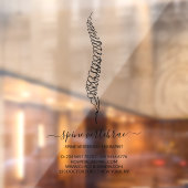 Autocollant Pour Fenêtre Chiropractic Doctor brand (Feuille 2)