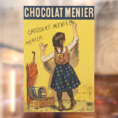 Autocollant Pour Fenêtre Chocolat Menier Petite fille Mur écriture (Feuille 2)