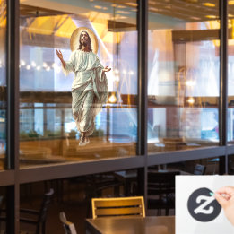 Autocollant Pour Fenêtre Church Jesus Christ Religious Art