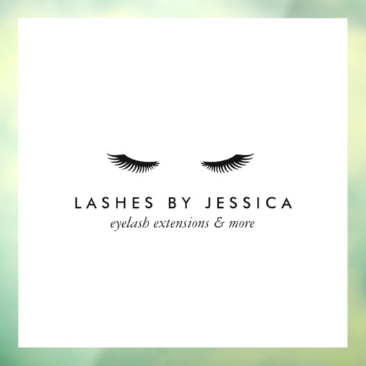 Autocollant Pour Fenêtre Cils Glamour (Feuille 3)