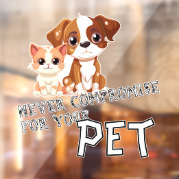 Autocollant Pour Fenêtre Citation promotionnelle pour l'entreprise animale