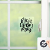 Autocollant Pour Fenêtre Citation religieuse chrétienne Monter et Prier Noi (Maison)