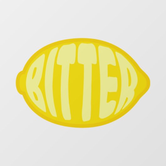 Autocollant Pour Fenêtre Citron amer (Feuille)