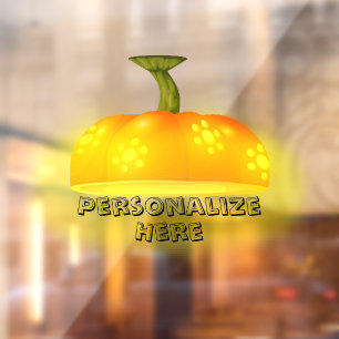 Autocollant Pour Fenêtre Citrouille brillant automne unique mignon automne