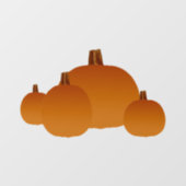 Autocollant Pour Fenêtre Citrouille d'automne (Feuille)