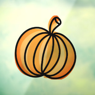 Autocollant Pour Fenêtre Citrouille d'Halloween