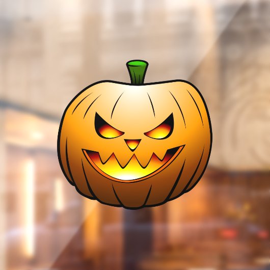 Autocollant Pour Fenêtre Citrouille d'Halloween (Feuille 2)