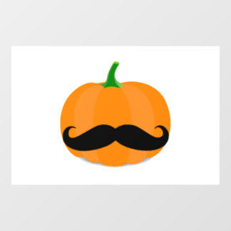 Autocollant Pour Fenêtre citrouille d'Halloween avec barbe