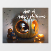 Autocollant Pour Fenêtre Citrouilles d'Halloween et fantôme (Feuille)