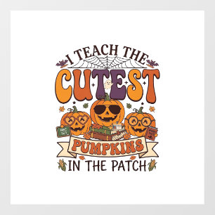 Autocollant Pour Fenêtre Citrouilles les plus mignonnes Halloween Lunettes