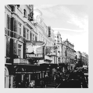 Autocollant Pour Fenêtre Cityscape Vintage urbain