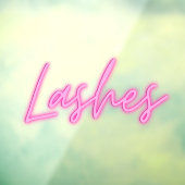 Autocollant Pour Fenêtre Claccrochage du style de néon Lashes (Feuille 3)