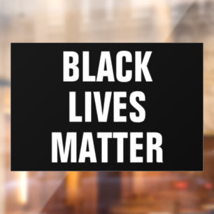 Autocollant Pour Fenêtre Classer la fenêtre Black Lives Matter