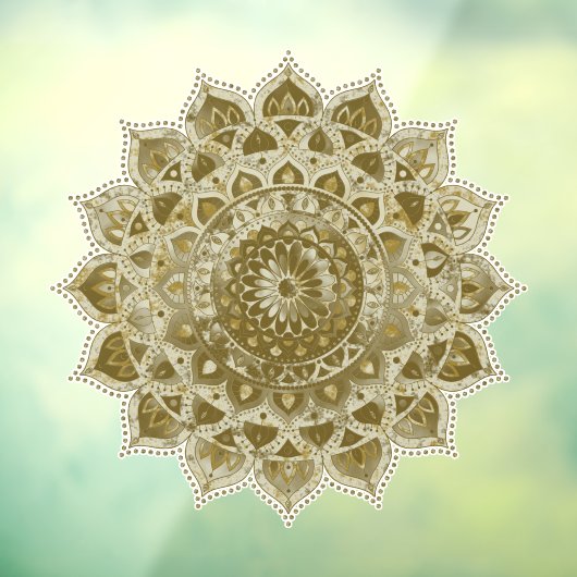 Autocollant Pour Fenêtre Classique Mandala Inde Style 4 (Feuille 3)