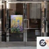 Autocollant Pour Fenêtre Claude Monet - Agapanthus (Porte de bureau)