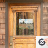 Autocollant Pour Fenêtre Claude Monet - Champ de pavot (Porte d'accueil)