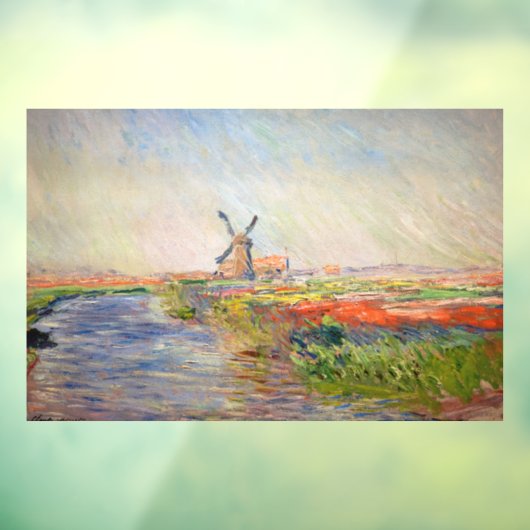 Autocollant Pour Fenêtre Claude Monet - Champ de Tulipes en Hollande (Feuille 3)