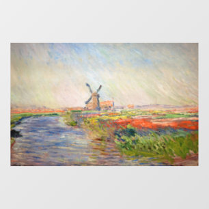 Autocollant Pour Fenêtre Claude Monet - Champ de Tulipes en Hollande