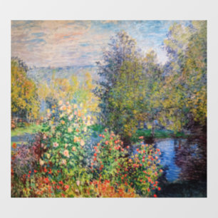 Autocollant Pour Fenêtre Claude Monet - Coin de jardin à Montgeron