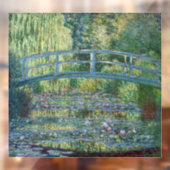 Autocollant Pour Fenêtre Claude Monet - Eau Lily étang, Harmonie verte (Feuille 2)