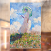 Autocollant Pour Fenêtre Claude Monet - Femme avec Parasol face à gauche (Feuille 2)