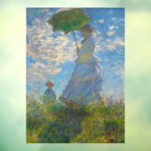 Autocollant Pour Fenêtre Claude Monet Femme avec un parasol (Feuille 3)