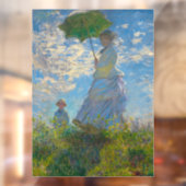 Autocollant Pour Fenêtre Claude Monet Femme avec un parasol (Feuille 2)