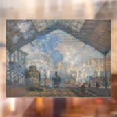 Autocollant Pour Fenêtre Claude Monet - Gare Saint-Lazare Vue extérieure (Feuille 2)