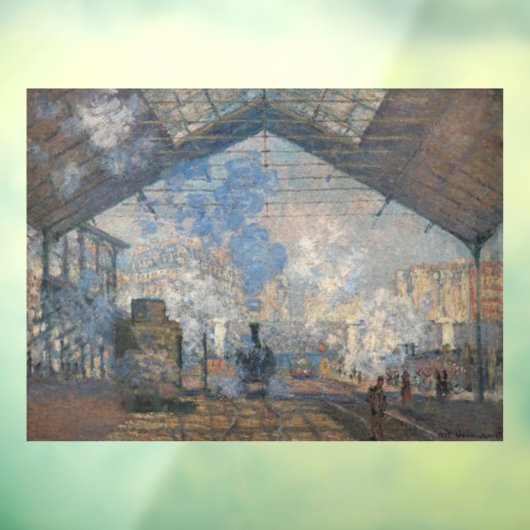 Autocollant Pour Fenêtre Claude Monet - Gare Saint-Lazare Vue extérieure (Feuille 3)