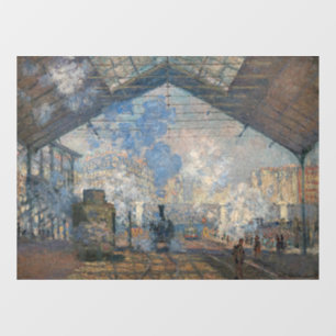 Autocollant Pour Fenêtre Claude Monet - Gare Saint-Lazare Vue extérieure