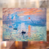 Autocollant Pour Fenêtre Claude Monet - Impression, lever de soleil (Feuille 2)