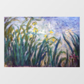 Autocollant Pour Fenêtre Claude Monet - Iris jaunes et violets (Feuille)