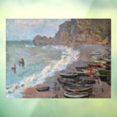 Autocollant Pour Fenêtre Claude Monet - La plage d'Etretat (Feuille 3)