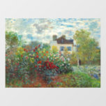 Autocollant Pour Fenêtre Claude Monet - Le Jardin de l'Artiste à Argenteuil<br><div class="desc">Le Jardin de l'Artiste à Argenteuil / Un Coin du Jardin avec Dahlias - Claude Monet,  Huile sur Toile,  1873</div>
