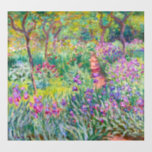 Autocollant Pour Fenêtre Claude Monet - Le jardin d'Iris à Giverny<br><div class="desc">Jardin d'Iris à Giverny / Jardin d'Artiste à Giverny - Claude Monet,  1899-1900</div>