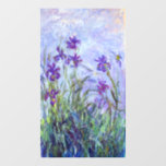 Autocollant Pour Fenêtre Claude Monet - Lilac Irises / Iris Mauves<br><div class="desc">Lilac Irises / Iris Mauves - Claude Monet, 1914-1917</div>
