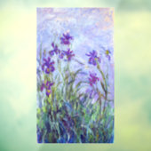 Autocollant Pour Fenêtre Claude Monet - Lilac Irises / Iris Mauves (Feuille 3)