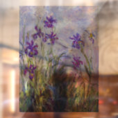 Autocollant Pour Fenêtre Claude Monet - Lilac Irises / Iris Mauves (Feuille 2)