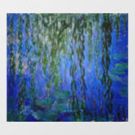 Autocollant Pour Fenêtre Claude Monet - Lys d'eau avec saule plumant<br><div class="desc">Nymphéas avec rameaux de saule en pleurs / Nymphéas avec rameaux de saule par Claude Monet en 1916-1919</div>