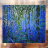 Autocollant Pour Fenêtre Claude Monet - Lys d'eau avec saule plumant (Feuille 2)