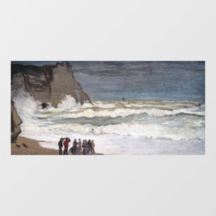 Autocollant Pour Fenêtre Claude Monet - Mer Noire à Etretat