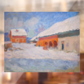 Autocollant Pour Fenêtre Claude Monet - Norvège, Maisons rouges à Bjornegaa (Feuille 2)