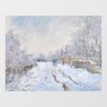 Autocollant Pour Fenêtre Claude Monet - Scène de neige à Argenteuil<br><div class="desc">Scène de neige à Argenteuil / Rue sous la neige,  Argenteuil - Claude Monet,  1875</div>