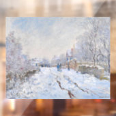 Autocollant Pour Fenêtre Claude Monet - Scène de neige à Argenteuil (Feuille 2)